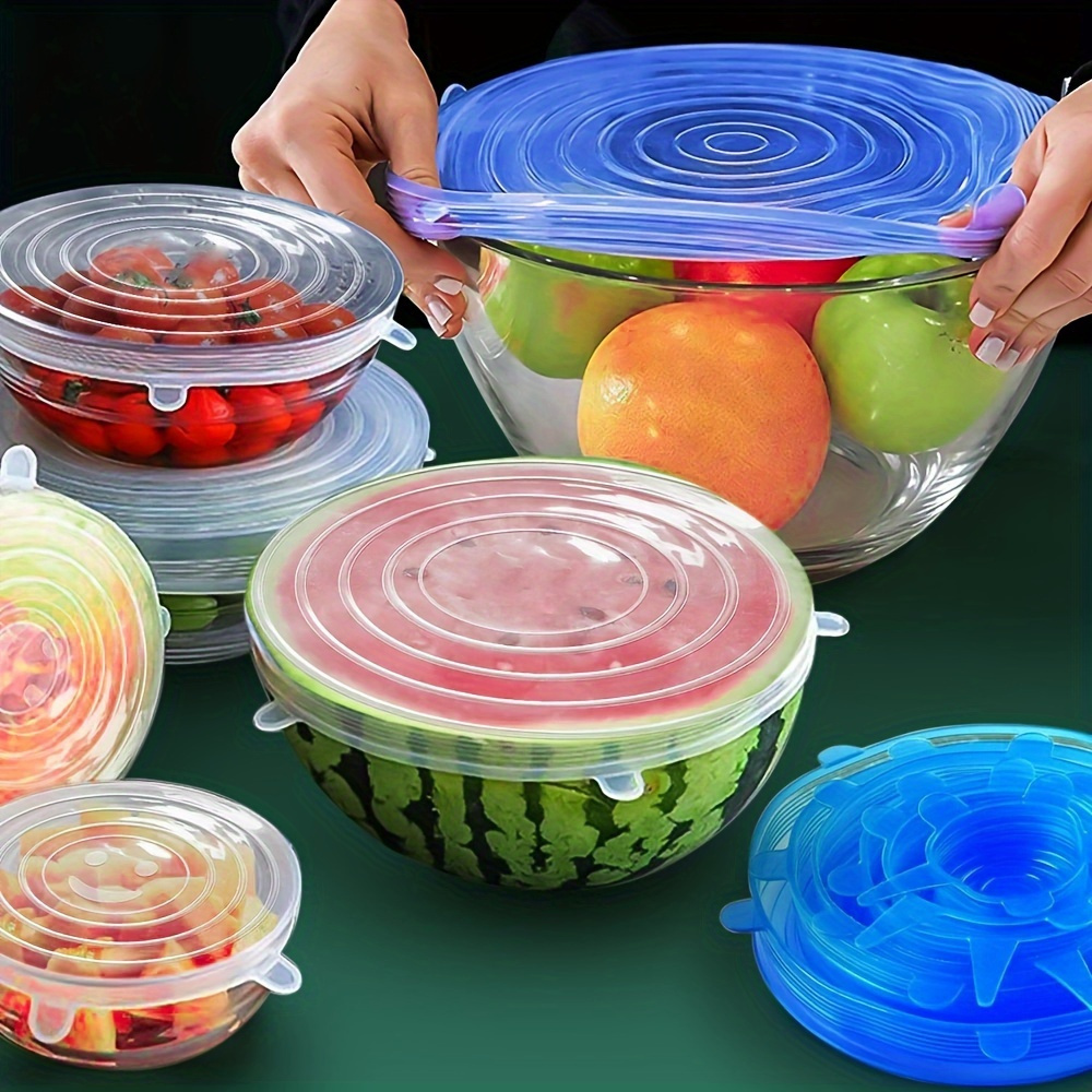 Silicone Stretch Lid - 6 coperchi in silicone riutilizzabili -