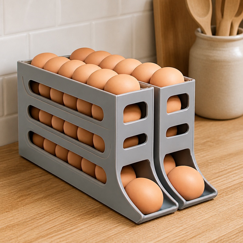 Portauova Automatico a 4 Livel - Egg Storage Holder recensione e prezzo